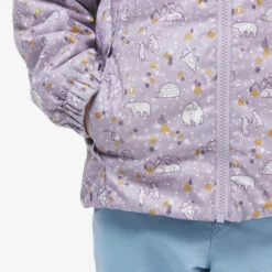 Abrigo De Montaña Y Nieve Impermeable Niños 2-6 Años Quechua SH100 X-warm Rosa -Senderismo Ropa Tienda abrigo de montaa y nieve impermeable nios 2 6 aos quechua sh100 x warm rosa 4