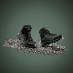 Botas De Montaña Y Trekking Impermeables De Piel Hombre Forclaz Trek 100 -Senderismo Ropa Tienda botas de montaa y trekking impermeables de piel hombre forclaz trek 100 4
