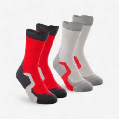 Calcetines Altos De Montaña Y Trekking 2 Pares Niños Quechua MH100 -Senderismo Ropa Tienda calcetines altos de montaa y trekking 2 pares nios quechua mh100 5