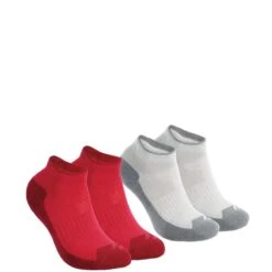 Calcetines Tobilleros De Montaña Y Trekking 2 Pares Niños Quechua MH100 -Senderismo Ropa Tienda calcetines tobilleros de montaa y trekking 2 pares nios quechua mh100 4