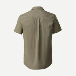 Senderismo Ropa Tienda -Senderismo Ropa Tienda camisa de trekking viaje travel 100 mangas cortas marron hombre 1