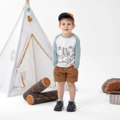 Camiseta De Montaña Y Trekking Protección Solar Niños 2-6 Años Quechua Beige -Senderismo Ropa Tienda camiseta de montaa y trekking proteccion solar nios 2 6 aos quechua beige 4