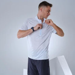 Camiseta De Montaña Y Trekking Ultraligera Con Cremallera Hombre Quechua FH500 -Senderismo Ropa Tienda camiseta de montaa y trekking ultraligera con cremallera hombre quechua fh500 2