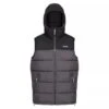 Regatta Chaleco Forro Polar Nevado Sin Mangas Para Hombre Negro, Gris Oscuro