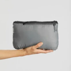 Chaqueta Acolchada Montaña Y Trekking Con Capucha Mujer Forclaz MT100 Negro -Senderismo Ropa Tienda chaqueta acolchada montaa y trekking con capucha mujer forclaz mt100 negro 4