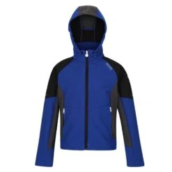 Regatta Chaqueta Eastcott De Softshell Para Niños/Niñas Púrpura Zafiro -Senderismo Ropa Tienda chaqueta eastcott de softshell para niosnias surf spray negro