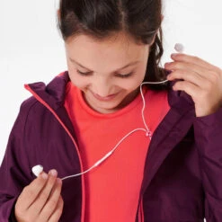 Chaqueta Impermeable De Montaña Trekking Niños 7-15 Años Quechua MH500 Violeta -Senderismo Ropa Tienda chaqueta impermeable de montaa trekking nios 7 15 aos quechua mh500 violeta 4
