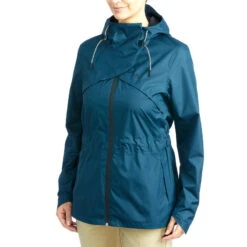 Chaqueta Impermeable De Montaña Y Trekking Mujer Quechua NH500