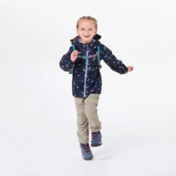 Chaqueta Impermeable De Montaña Y Trekking NIños 2-6 Años Quechua MH500 Azul -Senderismo Ropa Tienda chaqueta impermeable de montaa y trekking nios 2 6 aos quechua mh500 azul 2