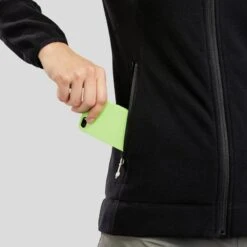 Chaqueta Polar De Montaña Y Trekking Mujer Quechua MH120 Negro -Senderismo Ropa Tienda chaqueta polar de montaa y trekking mujer quechua mh120 negro 4