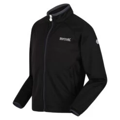 Regatta Chaqueta Softshell Highton Lite II Para Niños/Niñas Negro -Senderismo Ropa Tienda chaqueta softshell highton lite ii para niosnias negro 3