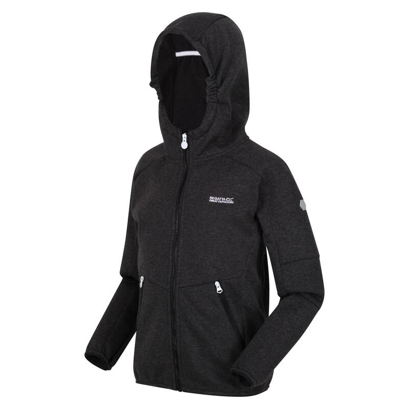 Regatta Chaqueta Softshell Maxwell Jaspeada Para Niños/Niñas Negro 4 Regatta Chaqueta Softshell Maxwell Jaspeada Para Niños/Niñas Negro - Imagen 4