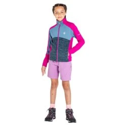 Dare 2b Forro Polar Exception De Reciclado Para Niños/Niñas Fucsia, Bluestone -Senderismo Ropa Tienda forro polar exception de reciclado para niosnias fucsia bluestone 2