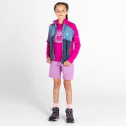 Dare 2b Forro Polar Exception De Reciclado Para Niños/Niñas Fucsia, Bluestone -Senderismo Ropa Tienda forro polar exception de reciclado para niosnias fucsia bluestone 3