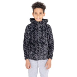 Dare 2b Forro Polar Gambol Impresión De Fragmentos Para Niños/Niñas Negro