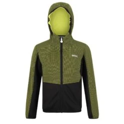 Regatta Forro Polar Highton Para Niños/Niñas Negro -Senderismo Ropa Tienda forro polar highton para niosnias kiwi llamativo negro