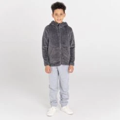 Dare 2b Forro Polar Personate Para Niños/Niñas Gris Tormenta Oscuro -Senderismo Ropa Tienda forro polar personate para niosnias gris tormenta oscuro 3