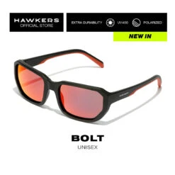 HAWKERS Gafas De Sol Para Hombre Y Mujer BLACK DARK POLARIZED - BOLT -Senderismo Ropa Tienda gafas de sol para hombre y mujer black ruby polarized bolt