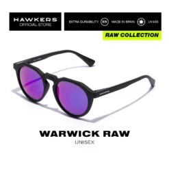 HAWKERS Gafas De Sol Para Hombre Y Mujer BLACK DARK - WARWICK RAW -Senderismo Ropa Tienda gafas de sol para hombre y mujer carbon black sky warwick raw