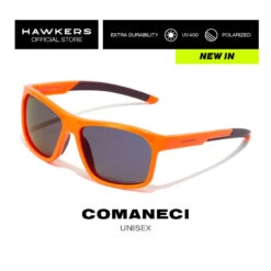 HAWKERS Gafas De Sol Para Hombre Y Mujer BLACK DARK POLARIZED - COMANECI -Senderismo Ropa Tienda gafas de sol para hombre y mujer orange purple polarized comaneci