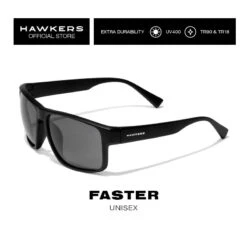 HAWKERS Gafas De Sol Para Hombres Y Mujeres FASTER Black Dark