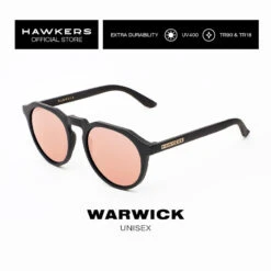 HAWKERS Gafas De Sol Para Hombres Y Mujeres WARWICK Carbon Black Chrome -Senderismo Ropa Tienda gafas de sol para hombres y mujeres warwick carbon black rose gold