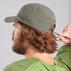 GORRA COMPACT DE TREKKING - MT500 CAQUI -Senderismo Ropa Tienda gorra compact de trekking mt500 caqui 2