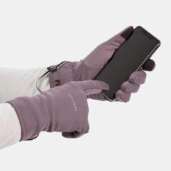 Guantes De Montaña Y Trekking Táctiles Adulto Forclaz MT500 Gris -Senderismo Ropa Tienda guantes de montaa y trekking tactiles adulto forclaz mt500 gris 3