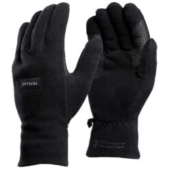 Guantes Térmicos De Montaña Y Trekking Polar Adulto Forclaz MT100 Negro -Senderismo Ropa Tienda guantes termicos de montaa y trekking polar adulto forclaz mt100 negro 2