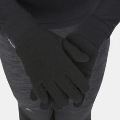 Guantes Térmicos De Montaña Y Trekking Polar Niños 6-14 Años Quechua SH100 Negro -Senderismo Ropa Tienda guantes termicos de montaa y trekking polar nios 6 14 aos quechua sh100 negro 4