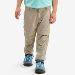 Quechua Pantalón De Montaña Y Trekking Desmontable Niños 2-6 Años MH500 Gris -Senderismo Ropa Tienda pantalon de montaa y trekking desmontable nios 2 6 aos mh500beige