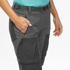 Pantalón Desmontable De Montaña Y Trekking Mujer Forclaz MT500 -Senderismo Ropa Tienda pantalon desmontable de montaa y trekking mujer forclaz mt500 4