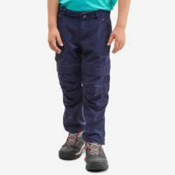 Pantalón Desmontable De Montaña Y Trekking Niños 2-6 Años Quechua MH550 Gris -Senderismo Ropa Tienda pantalon desmontable de montaa y trekking nios 2 6 aos quechua mh550 azul