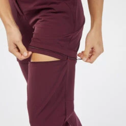 Pantalón Desmontable Montaña Y Trekking Mujer Quechua MH550 Granate -Senderismo Ropa Tienda pantalon desmontable montaa y trekking mujer quechua mh550 granate 4