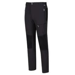 Regatta Pantalones Questra III Para Hombre Ceniza, Negro -Senderismo Ropa Tienda pantalones questra iii para hombre ceniza negro 3