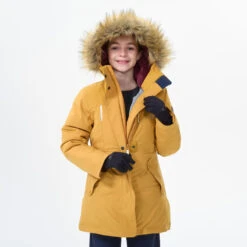 Parka De Montaña Y Nieve Niños 7 A 15 Años Quechua SH500 Ultra-Warm Azul -Senderismo Ropa Tienda parka de montaa y nieve nios 7 a 15 aos quechua sh500 ultra warm mostaza