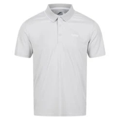 Regatta Polo Maverick V Activo Para Hombre Denim Oscuro -Senderismo Ropa Tienda polo maverick v activo para hombre gris plateado