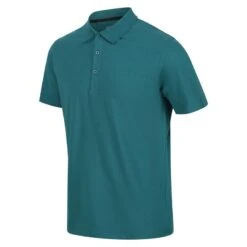 Regatta Polo Sinton Para Hombre Verde Pacífico -Senderismo Ropa Tienda polo sinton para hombre verde pacifico 3