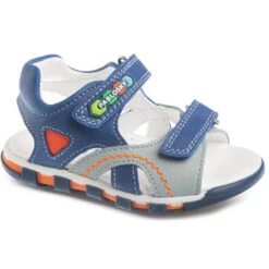 Sandalias De Marcha Deportiva De Piel De Bebé Niño PABLOSKY En Gris -Senderismo Ropa Tienda sandalias de marcha deportiva de piel de bebe nio pablosky en azul