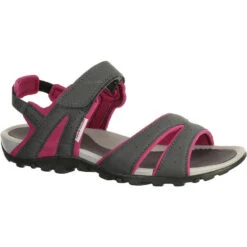 Sandalias De Montaña Y Trekking Mujer Quechua NH100 Gris -Senderismo Ropa Tienda sandalias de montaa y trekking mujer quechua nh100 rosa