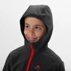 Quechua Softshell De Montaña Y Trekking NIños 7-15 Años Quehcua MH550 Gris -Senderismo Ropa Tienda softshell de montaa y trekking nios 7 15 aos quehcua mh550 gris 3