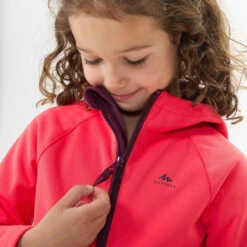 Softshell Montaña Y Trekking Niños 2-6 Años Quechua MH550 Rosa -Senderismo Ropa Tienda softshell montaa y trekking nios 2 6 aos quechua mh550 rosa 4
