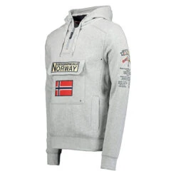 GEOGRAPHICAL NORWAY Sudadera Norway Niños Montaña Y Trekking Gymclass Gris Capucha