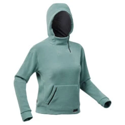 Sudadera Polar De Montaña Y Trekking Con Capucha Mujer Quechua MH100 Hoodie -Senderismo Ropa Tienda sudadera polar de montaa y trekking con capucha mujer quechua mh100 hoodie 4