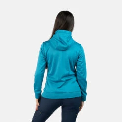 Senderismo Ropa Tienda -Senderismo Ropa Tienda sudadera polar deportiva con capucha ajustable de mujer izas duero w 1