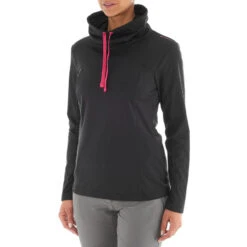 Quechua Sudadera Polar Montaña Y Nieve Mujer SH100 Warm Warm Blanco -Senderismo Ropa Tienda sudadera polar montaa y nieve mujer sh100 warm negro