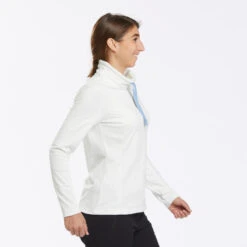 Quechua Sudadera Polar Montaña Y Nieve Mujer SH100 Warm Warm Blanco -Senderismo Ropa Tienda sudadera polar montaa y nieve mujer sh100 warm warm blanco 2