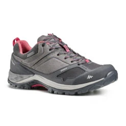 Zapatillas De Montaña Y Trekking Impermeables Mujer Quechua MH500 Gris